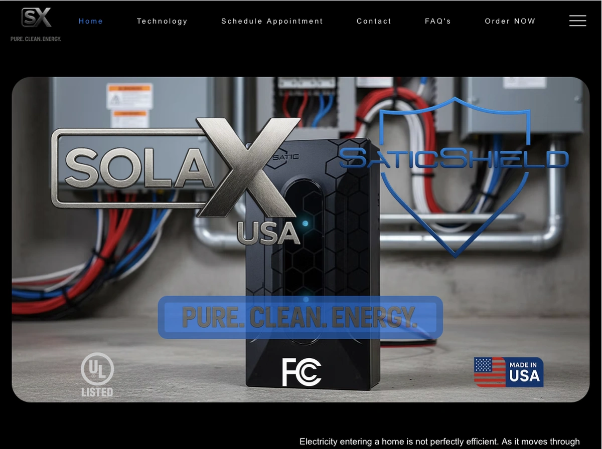 SolaX USA website before redesign
